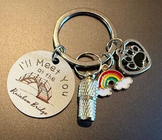 Rainbow bridge keyring